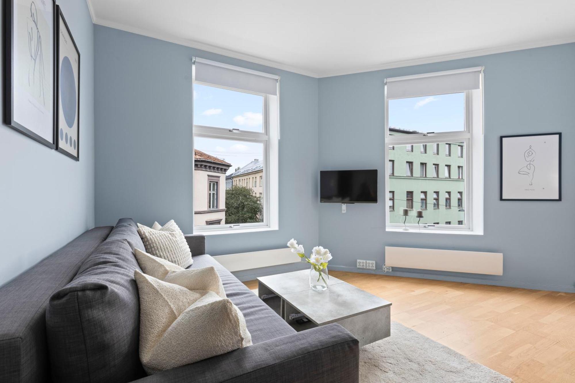 Modern And Bright Apartment In Central Oslo Exterior photo